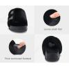 imageKuaiLu Womens Orthotic Slippers With Arch Support Soft Cushion Sandal Slippers for Woman Ladies Fashion Open Toe Faux Fur Platform Slipper Indoor Outdoor Size 612Black
