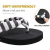 imageKuaiLu Flip Flops for Women with Arch Support Yoga Mat Comfortable Summer Beach Walking Thong Cushion Sandals Slip On Indoor Outdoor Black Size 8