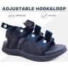imageKuaiLu Mens Hiking Sandals with Arch Support Orthopedic Walking Recovery Sandals for Plantar Fasciitis Open Toe Summer Athletic Sport Comfortable Cushion Breathable Outdoor Water Sandals Size713Blue