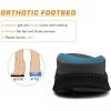 imageKuaiLu Mens Hiking Sandals with Arch Support Orthopedic Walking Recovery Sandals for Plantar Fasciitis Open Toe Summer Athletic Sport Comfortable Cushion Breathable Outdoor Water Sandals Size713Black
