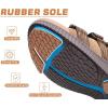 imageKuaiLu Mens Hiking Sandals with Arch Support Orthopedic Walking Recovery Sandals for Plantar Fasciitis Open Toe Summer Athletic Sport Comfortable Cushion Breathable Outdoor Water Sandals Size713Khaki