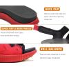 imageKuaiLu Mens Hiking Sandals with Arch Support Orthopedic Walking Recovery Sandals for Plantar Fasciitis Open Toe Summer Athletic Sport Comfortable Cushion Breathable Outdoor Water Sandals Size713Red Black