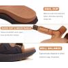 imageKuaiLu Mens Hiking Sandals with Arch Support Orthopedic Walking Recovery Sandals for Plantar Fasciitis Open Toe Summer Athletic Sport Comfortable Cushion Breathable Outdoor Water Sandals Size713Khaki