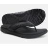 imageKuaiLu Mens Sport Flip Flops Comfort Orthotic Thong Sandals with Plantar Fasciitis Arch Support Outdoor Summer Beach Size 715Black