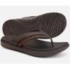 imageKuaiLu Mens Sport Flip Flops Comfort Orthotic Thong Sandals with Plantar Fasciitis Arch Support Outdoor Summer Beach Size 715Brown