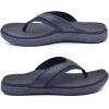 imageKuaiLu Mens Sport Flip Flops Comfort Orthotic Thong Sandals with Plantar Fasciitis Arch Support Outdoor Summer Beach Size 715Dark Blue