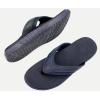 imageKuaiLu Mens Sport Flip Flops Comfort Orthotic Thong Sandals with Plantar Fasciitis Arch Support Outdoor Summer Beach Size 715Dark Blue