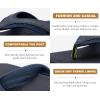 imageKuaiLu Mens Sport Flip Flops Comfort Orthotic Thong Sandals with Plantar Fasciitis Arch Support Outdoor Summer Beach Size 715Dark Blue