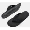 imageKuaiLu Mens Sport Flip Flops Comfort Orthotic Thong Sandals with Plantar Fasciitis Arch Support Outdoor Summer Beach Size 715Fashion Black