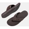 imageKuaiLu Mens Sport Flip Flops Comfort Orthotic Thong Sandals with Plantar Fasciitis Arch Support Outdoor Summer Beach Size 715Fashion Brown