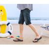 imageKuaiLu Mens Sport Flip Flops Comfort Orthotic Thong Sandals with Plantar Fasciitis Arch Support Outdoor Summer Beach Size 715Fashion Bule