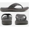 imageKuaiLu Mens Sport Flip Flops Comfort Orthotic Thong Sandals with Plantar Fasciitis Arch Support Outdoor Summer Beach Size 715Fashion Grey