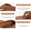 imageKuaiLu Mens Sport Flip Flops Comfort Orthotic Thong Sandals with Plantar Fasciitis Arch Support Outdoor Summer Beach Size 715Fashion Khaki