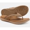 imageKuaiLu Mens Sport Flip Flops Comfort Orthotic Thong Sandals with Plantar Fasciitis Arch Support Outdoor Summer Beach Size 715Khaki