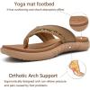 imageKuaiLu Mens Sport Flip Flops Comfort Orthotic Thong Sandals with Plantar Fasciitis Arch Support Outdoor Summer Beach Size 715Khaki