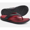 imageKuaiLu Mens Sport Flip Flops Comfort Orthotic Thong Sandals with Plantar Fasciitis Arch Support Outdoor Summer Beach Size 715Red Black