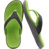 imageKuaiLu Mens Sport Flip Flops Comfort Orthotic Thong Sandals with Plantar Fasciitis Arch Support Outdoor Summer Beach Size 715Turquoise