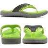 imageKuaiLu Mens Sport Flip Flops Comfort Orthotic Thong Sandals with Plantar Fasciitis Arch Support Outdoor Summer Beach Size 715Turquoise