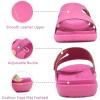 imageKuaiLu Womens Fashion Orthotic Slides Ladies Lightweight Athletic Yoga Mat Sandals Slip On Thick Cushion Slippers Sandals With Comfortable Plantar Fasciitis Arch SupportRose Red