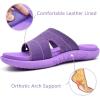 imageKuaiLu Womens Fashion Orthotic Slides Ladies Lightweight Athletic Yoga Mat Sandals Slip On Thick Cushion Slippers Sandals With Comfortable Plantar Fasciitis Arch SupportPurple