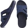 imageKuaiLu Womens Fashion Orthotic Slides Ladies Lightweight Athletic Yoga Mat Sandals Slip On Thick Cushion Slippers Sandals With Comfortable Plantar Fasciitis Arch SupportNavy