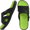 imageKuaiLu Womens Fashion Orthotic Slides Ladies Lightweight Athletic Yoga Mat Sandals Slip On Thick Cushion Slippers Sandals With Comfortable Plantar Fasciitis Arch SupportGreen