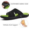 imageKuaiLu Womens Fashion Orthotic Slides Ladies Lightweight Athletic Yoga Mat Sandals Slip On Thick Cushion Slippers Sandals With Comfortable Plantar Fasciitis Arch SupportGreen