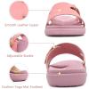 imageKuaiLu Womens Fashion Orthotic Slides Ladies Lightweight Athletic Yoga Mat Sandals Slip On Thick Cushion Slippers Sandals With Comfortable Plantar Fasciitis Arch SupportPink