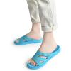 imageKuaiLu Womens Fashion Orthotic Slides Ladies Lightweight Athletic Yoga Mat Sandals Slip On Thick Cushion Slippers Sandals With Comfortable Plantar Fasciitis Arch SupportBlue