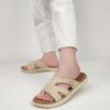 imageKuaiLu Womens Fashion Orthotic Slides Ladies Lightweight Athletic Yoga Mat Sandals Slip On Thick Cushion Slippers Sandals With Comfortable Plantar Fasciitis Arch SupportTan Beige