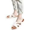 imageKuaiLu Womens Fashion Orthotic Slides Ladies Lightweight Athletic Yoga Mat Sandals Slip On Thick Cushion Slippers Sandals With Comfortable Plantar Fasciitis Arch SupportWhite Khaki