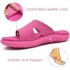 imageKuaiLu Womens Fashion Orthotic Slides Ladies Lightweight Athletic Yoga Mat Sandals Slip On Thick Cushion Slippers Sandals With Comfortable Plantar Fasciitis Arch SupportRose Red