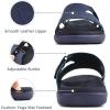 imageKuaiLu Womens Fashion Orthotic Slides Ladies Lightweight Athletic Yoga Mat Sandals Slip On Thick Cushion Slippers Sandals With Comfortable Plantar Fasciitis Arch SupportNavy
