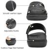 imageKuaiLu Womens Fashion Orthotic Slides Ladies Lightweight Athletic Yoga Mat Sandals Slip On Thick Cushion Slippers Sandals With Comfortable Plantar Fasciitis Arch SupportBlack