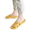 imageKuaiLu Womens Fashion Orthotic Slides Ladies Lightweight Athletic Yoga Mat Sandals Slip On Thick Cushion Slippers Sandals With Comfortable Plantar Fasciitis Arch SupportYellow