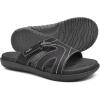 imageKuaiLu Womens Fashion Orthotic Slides Ladies Lightweight Athletic Yoga Mat Sandals Slip On Thick Cushion Slippers Sandals With Comfortable Plantar Fasciitis Arch SupportBlack