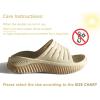 imageKuaiLu Womens Recovery Sandals With Comfortable Plantar Fasciitis SupportLadies Orthotic Open Toe Sport Slides Thick Cushion Reduces Stress on FeetJoints ampamp Back PostExerciseBeige Khaki