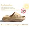imageKuaiLu Womens Recovery Sandals With Comfortable Plantar Fasciitis SupportLadies Orthotic Open Toe Sport Slides Thick Cushion Reduces Stress on FeetJoints ampamp Back PostExerciseKhaki Brown