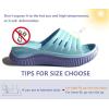 imageKuaiLu Womens Recovery Sandals With Comfortable Plantar Fasciitis SupportLadies Orthotic Open Toe Sport Slides Thick Cushion Reduces Stress on FeetJoints ampamp Back PostExerciseBlue Purple