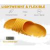 imageKuaiLu Womens Recovery Sandals With Comfortable Plantar Fasciitis SupportLadies Orthotic Open Toe Sport Slides Thick Cushion Reduces Stress on FeetJoints ampamp Back PostExerciseYellow White