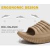 imageKuaiLu Womens Recovery Sandals With Comfortable Plantar Fasciitis SupportLadies Orthotic Open Toe Sport Slides Thick Cushion Reduces Stress on FeetJoints ampamp Back PostExerciseLight Brown