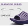 imageKuaiLu Womens Recovery Sandals With Comfortable Plantar Fasciitis SupportLadies Orthotic Open Toe Sport Slides Thick Cushion Reduces Stress on FeetJoints ampamp Back PostExerciseDouble Purple