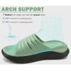 imageKuaiLu Womens Recovery Sandals With Comfortable Plantar Fasciitis SupportLadies Orthotic Open Toe Sport Slides Thick Cushion Reduces Stress on FeetJoints ampamp Back PostExerciseOlive Green