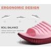 imageKuaiLu Womens Recovery Sandals With Comfortable Plantar Fasciitis SupportLadies Orthotic Open Toe Sport Slides Thick Cushion Reduces Stress on FeetJoints ampamp Back PostExercisePink Wine