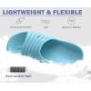 imageKuaiLu Womens Recovery Sandals With Comfortable Plantar Fasciitis SupportLadies Orthotic Open Toe Sport Slides Thick Cushion Reduces Stress on FeetJoints ampamp Back PostExerciseBlue Purple