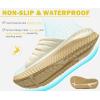 imageKuaiLu Womens Recovery Sandals With Comfortable Plantar Fasciitis SupportLadies Orthotic Open Toe Sport Slides Thick Cushion Reduces Stress on FeetJoints ampamp Back PostExerciseBeige Khaki