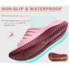 imageKuaiLu Womens Recovery Sandals With Comfortable Plantar Fasciitis SupportLadies Orthotic Open Toe Sport Slides Thick Cushion Reduces Stress on FeetJoints ampamp Back PostExercisePink Wine