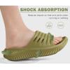 imageKuaiLu Womens Recovery Sandals With Comfortable Plantar Fasciitis SupportLadies Orthotic Open Toe Sport Slides Thick Cushion Reduces Stress on FeetJoints ampamp Back PostExerciseGreen
