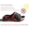 imageKuaiLu Womens Recovery Sandals With Comfortable Plantar Fasciitis SupportLadies Orthotic Open Toe Sport Slides Thick Cushion Reduces Stress on FeetJoints ampamp Back PostExerciseCamo Black Red