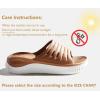 imageKuaiLu Womens Recovery Sandals With Comfortable Plantar Fasciitis SupportLadies Orthotic Open Toe Sport Slides Thick Cushion Reduces Stress on FeetJoints ampamp Back PostExerciseKhaki White